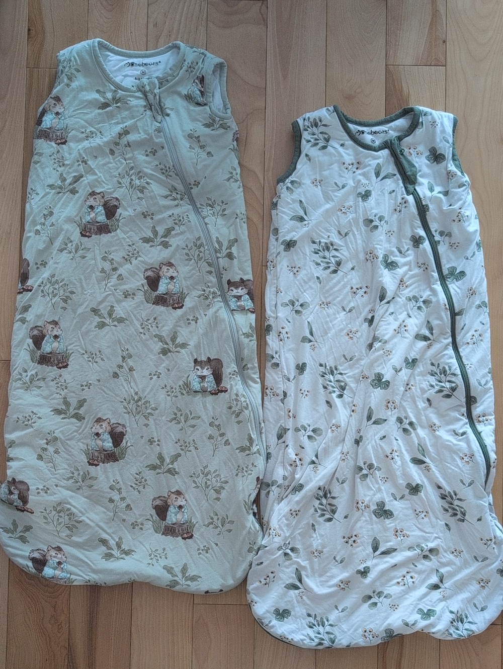 2 Bamboo Sleep Sack 6-12 Months 1 Tog